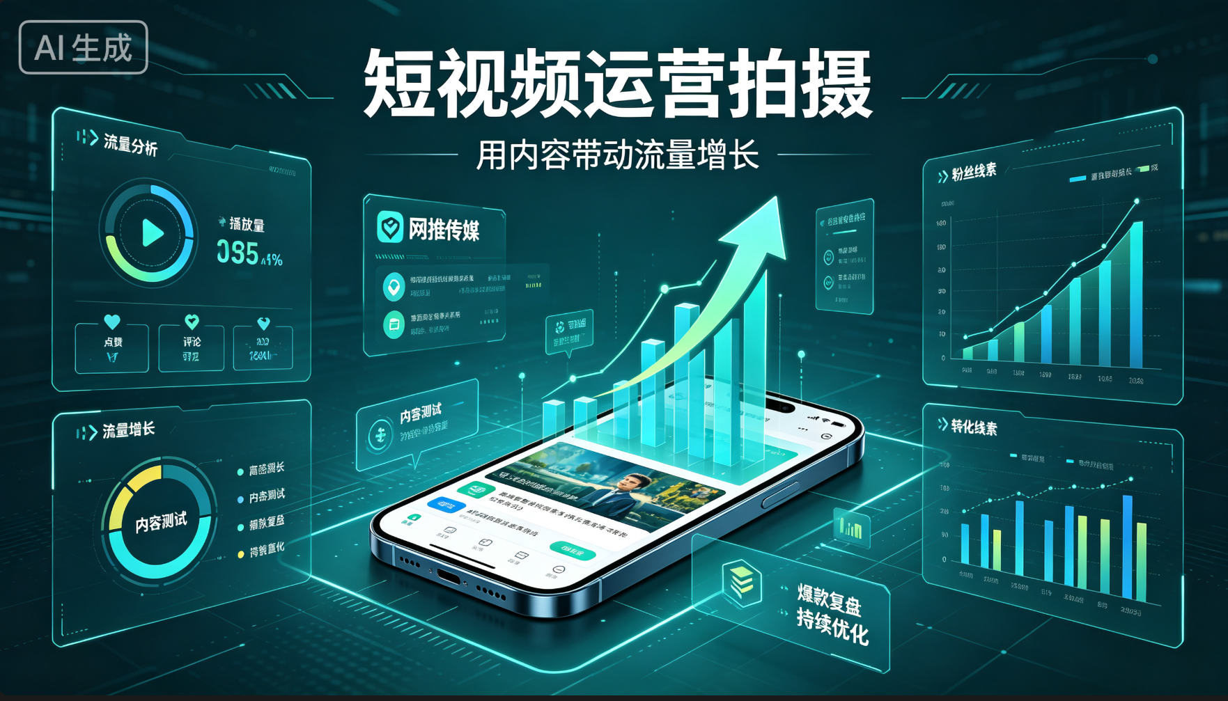 网推传媒短视频运营服务案例展示